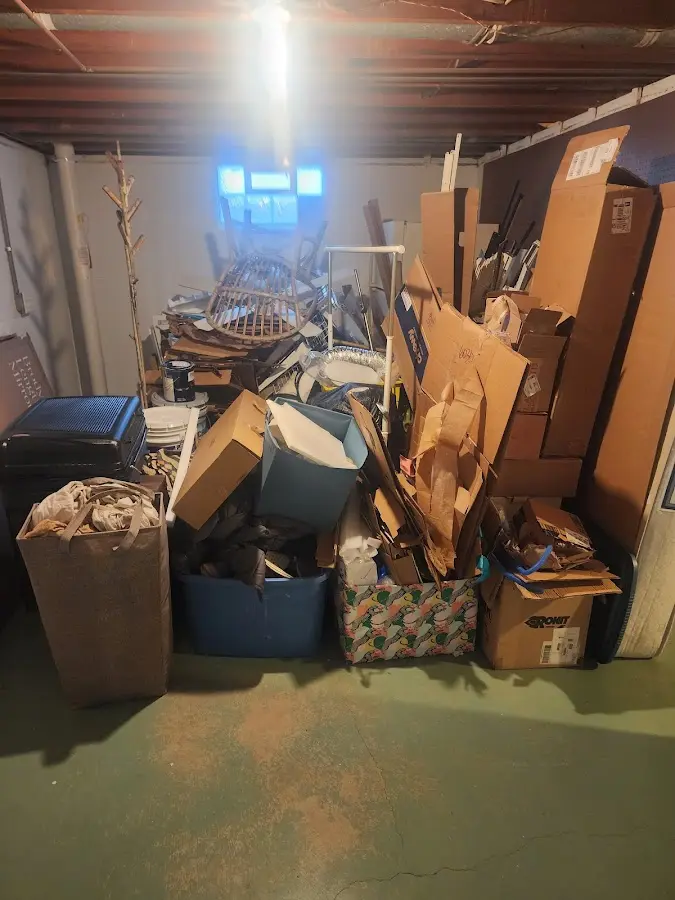 Roll-off dumpster container at job site for 20 Yard Dumpster Rental in Loudoun Valley Estates